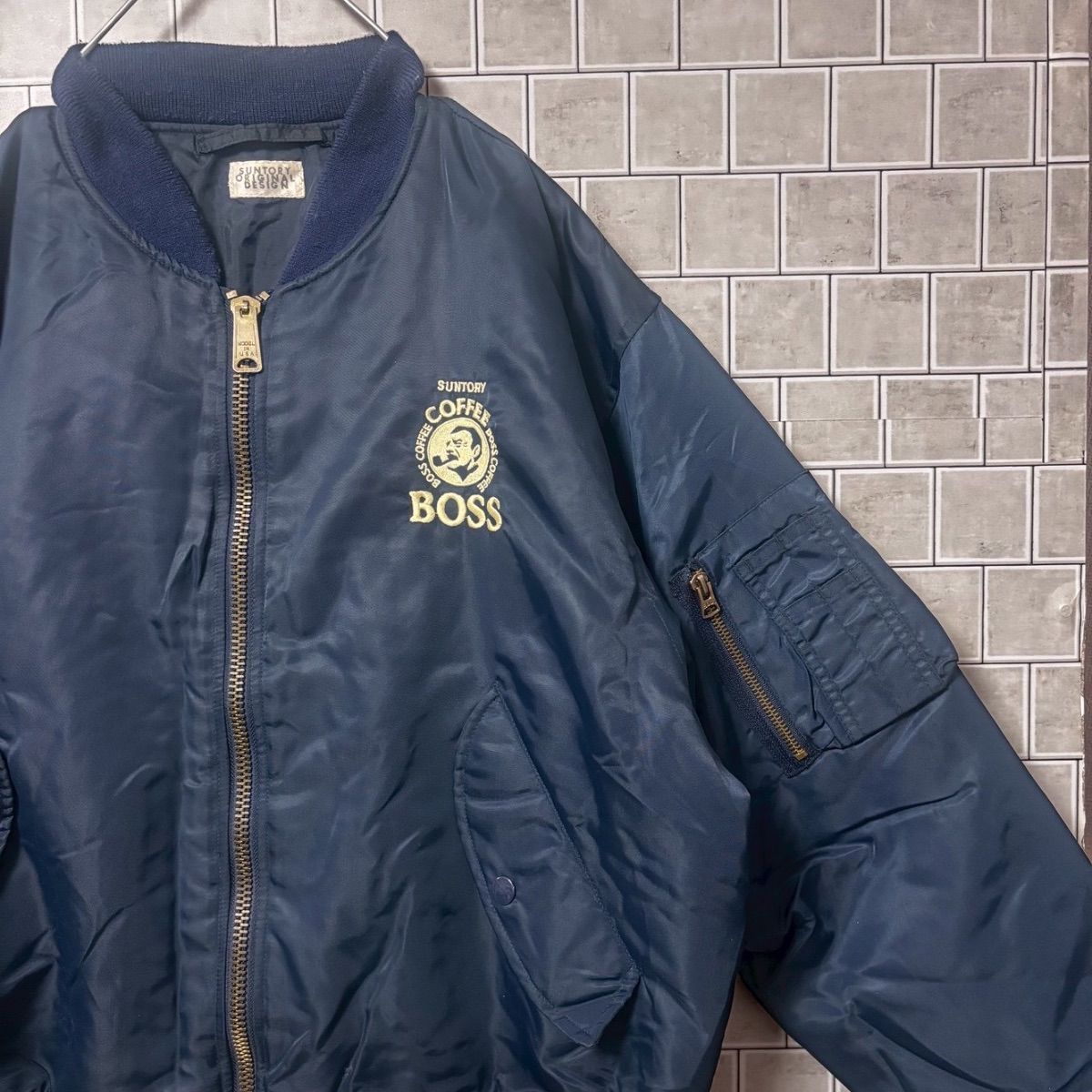 90年代 SUNTORY OLIGINAL DESIGN BOSS COFFEE オリジナル MA-1