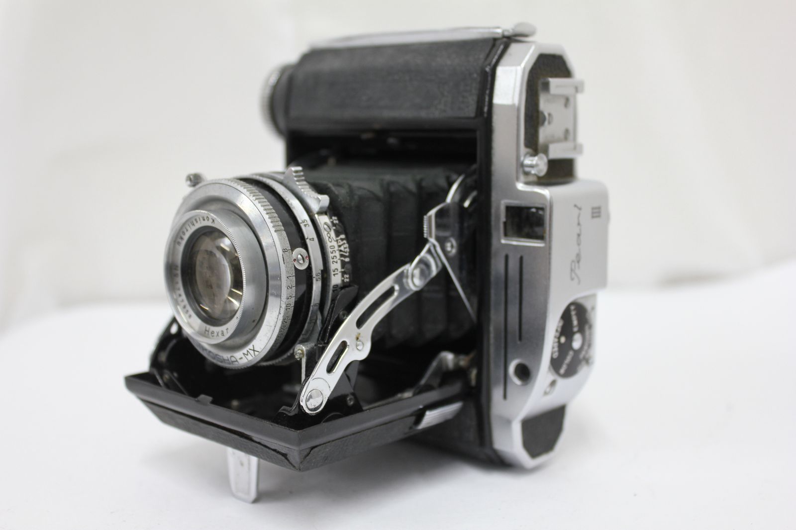 小西六 Pearl III 75mm F3.5 中古】 小西六 Pearl III Hexar 75mm F3.5 パール ヘキサー 蛇腹