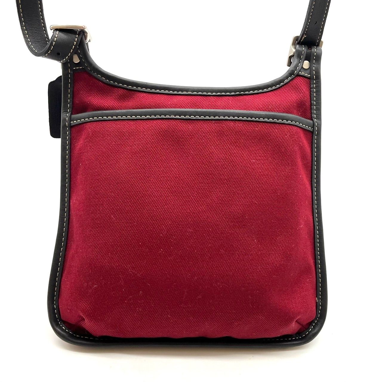 良品】 coach y2k canvas shoulder bag pochette read ladies unisex