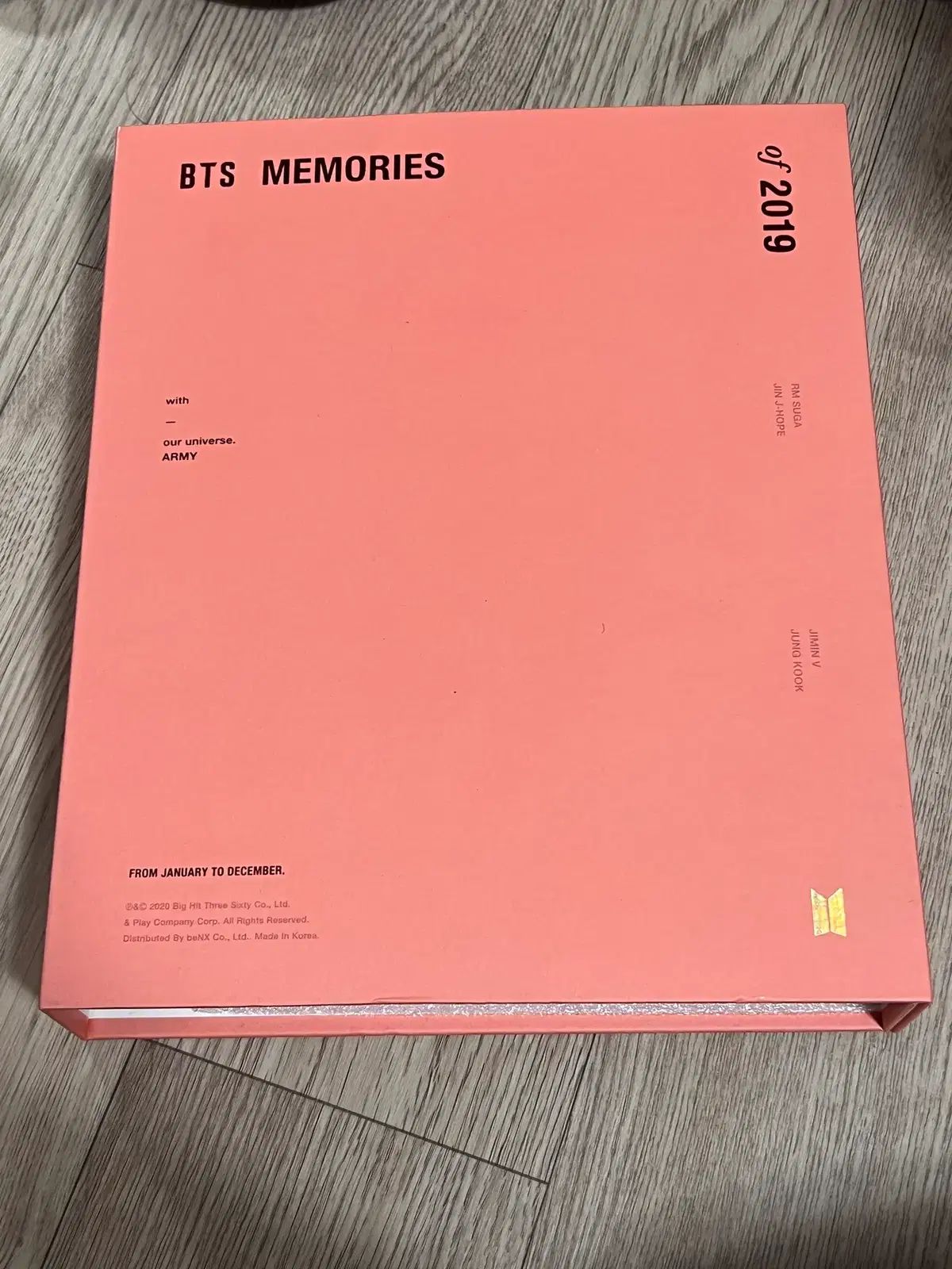 BTS Memories of 2019 DVD パッケージ トレカ フォトカード o 特典