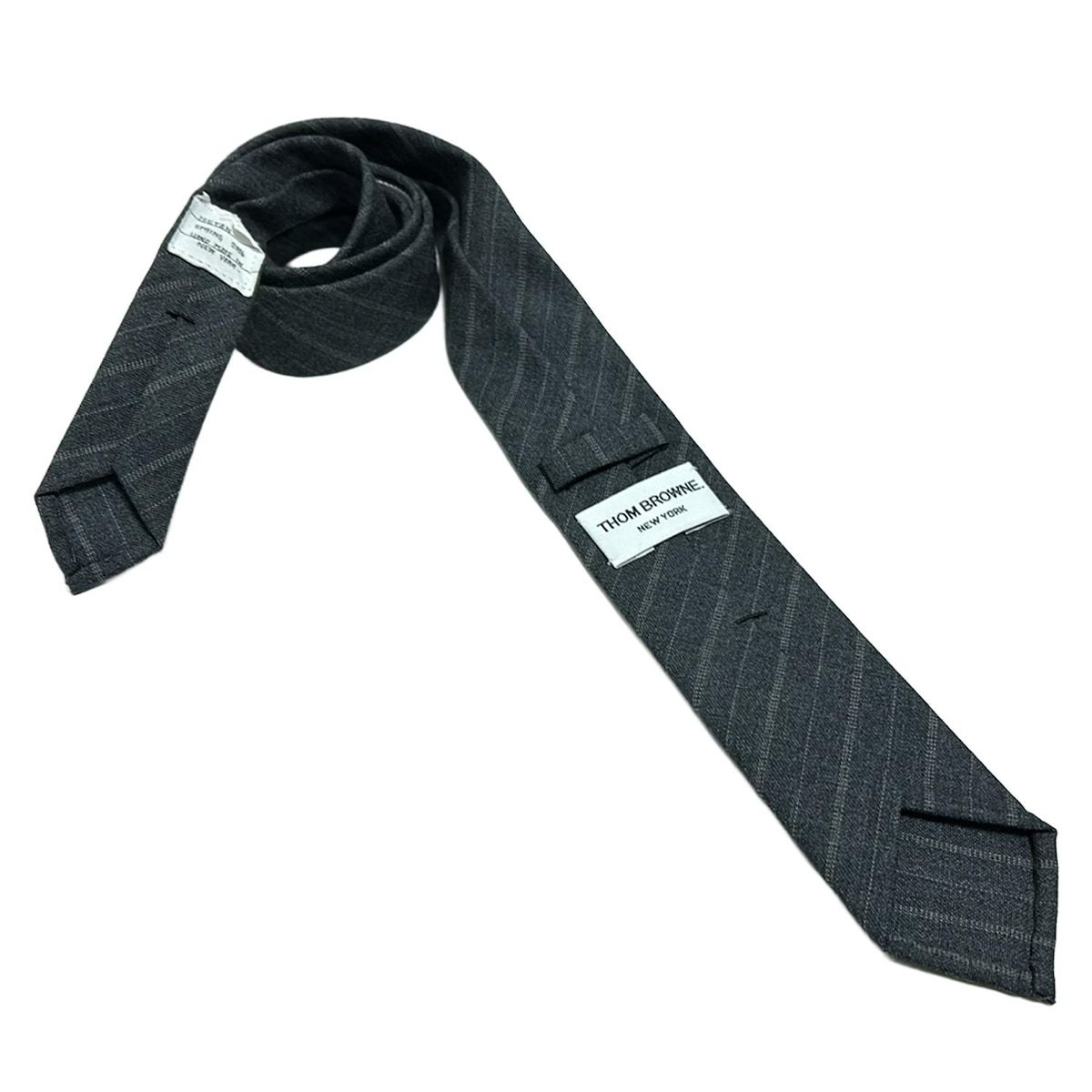 THOM BROWNE(トムブラウン) ネクタイ メンズ美品 - ダークグレー