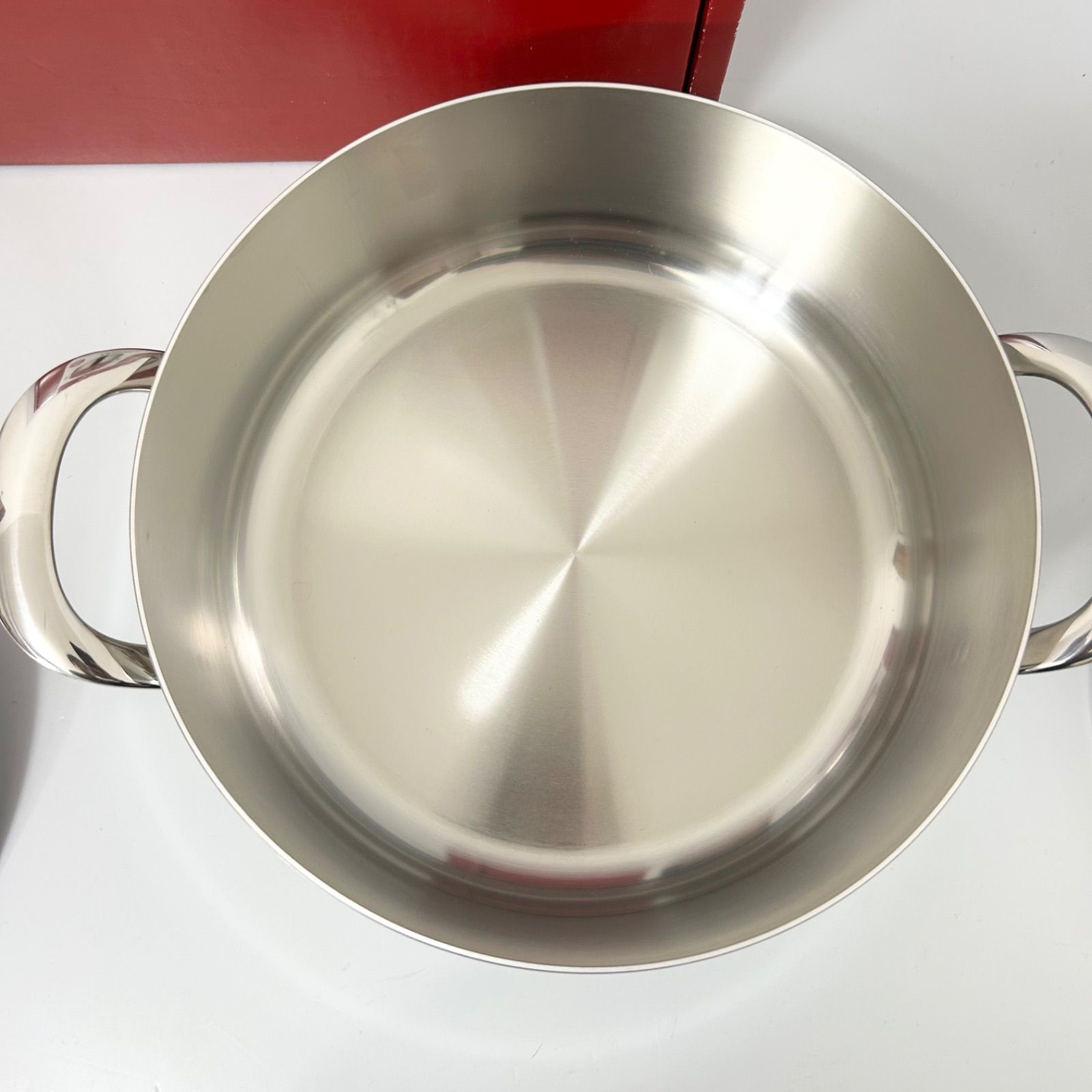 Lagostina ラゴスティーナ リゾット鍋 24cm 木目フタ ステンレス蓋付き