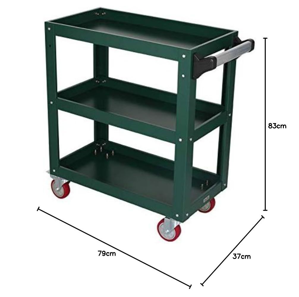 新品 ダルトン(Dulton) ワゴン メタル ツール カート ダークグリーン