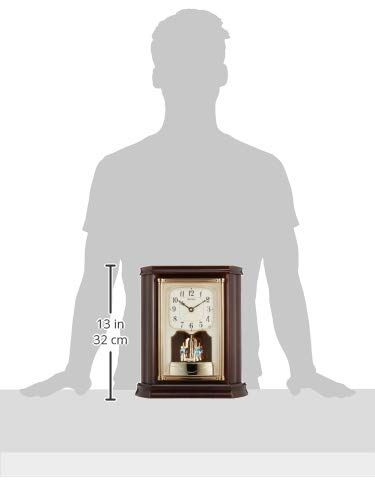 新品 セイコークロック(Seiko Clock) 置き時計 電波 アナログ 回転飾り