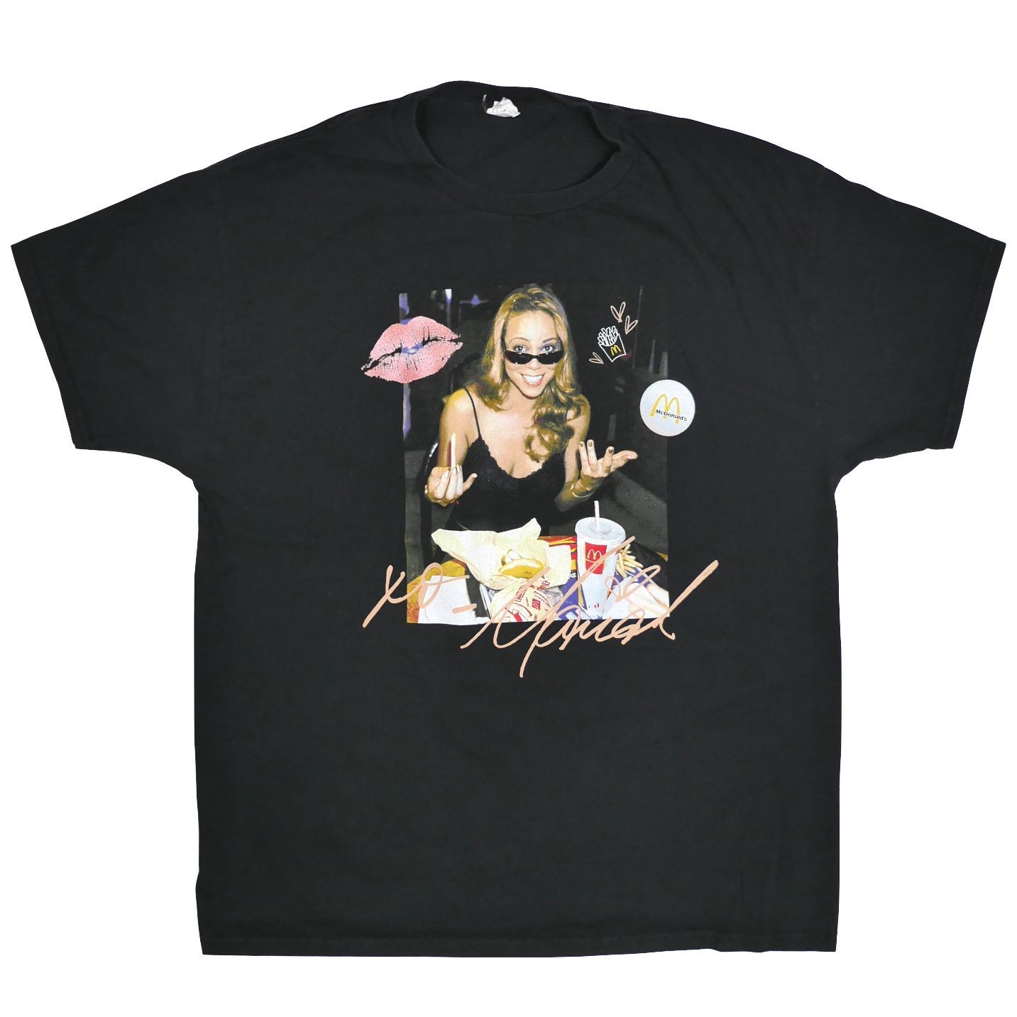 L】アメリカ限定 マライアキャリー マクドナルド コラボ Tシャツ