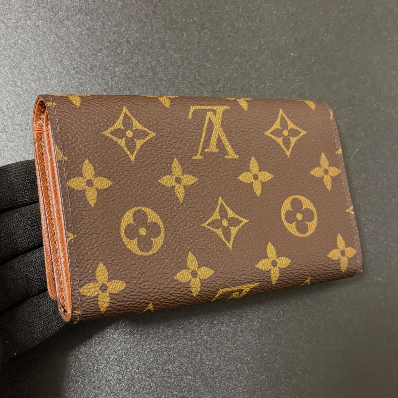 Louis Vuitton モノグラム 二つ折り財布 ビエ トレゾール v47 ポルト モネ ビエ トレゾール ポルトフォイユ トレゾール