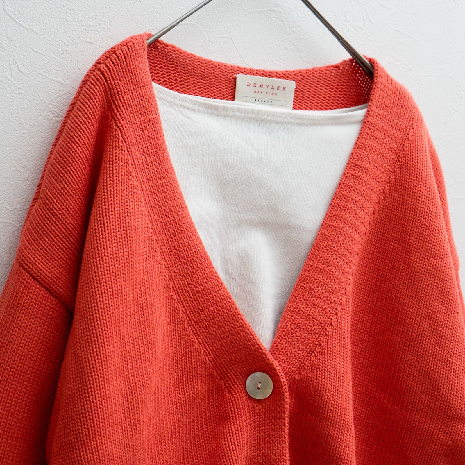 DEMYLEE × Ron Herman オーガニックコットン Vネック ニット