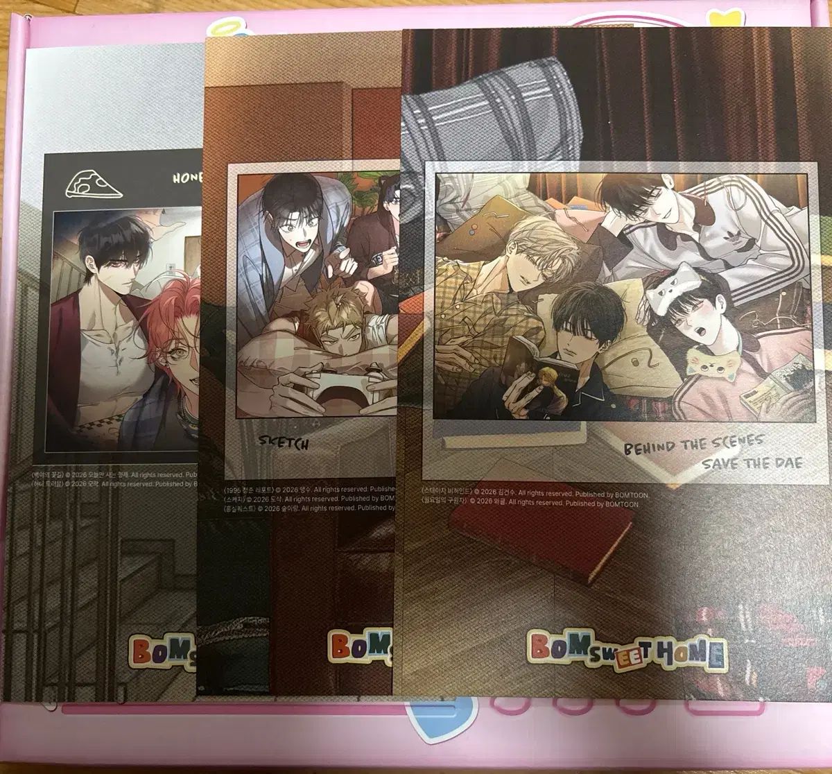 まとめ売り) 春 BOMTOON シーグリ シーズングリーティング BEHIND， ホンクェ， ウォルグ， スビハ， ペギャ
