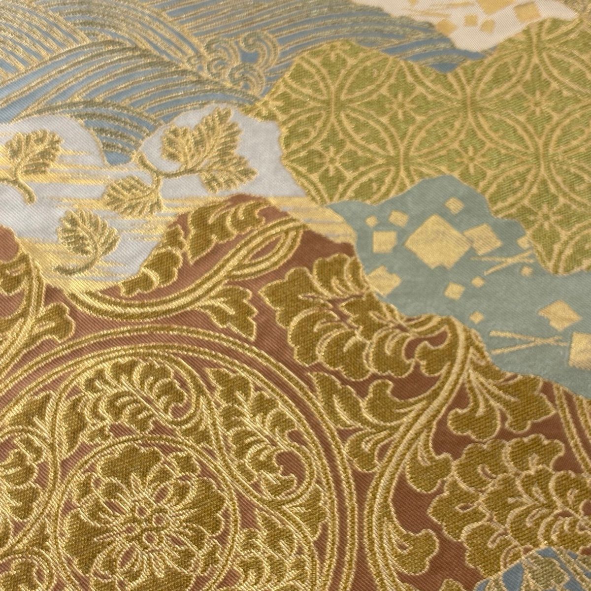 508my41◇川島織物 花菱繋ぎ 宝相華 花唐草 金糸 六通 本袋帯◇美品 508my41◇川島織物 花菱繋ぎ 宝相華 花唐草 金糸 六通 本袋帯