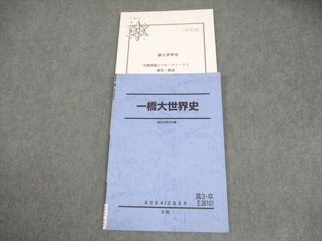 駿台 一橋大学 一橋大世界史 テキスト/解答・解説冊子つき 2024 冬期
