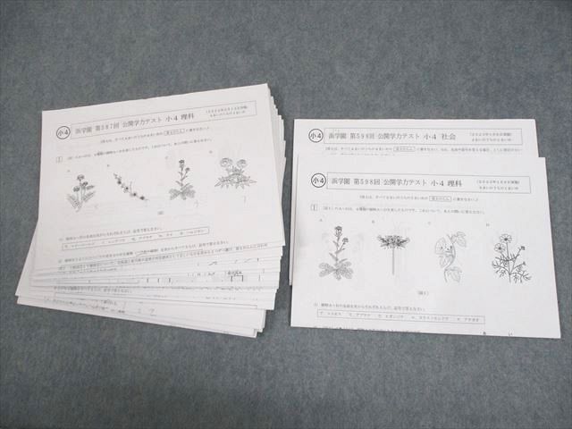 祝❕合格値下げ❕❕浜学園　【最新版】無記入☆　小４　社会　テストセット 祝❕合格値下げ❕❕浜学園 無記入☆ 小4 社会 テストセット