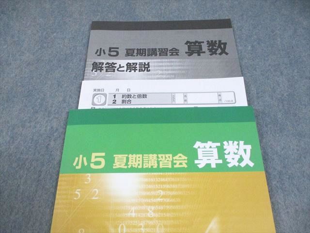 早稲田アカデミー 小5 算数 夏期講習会 状態良い 2021 008m2B - メルカリ