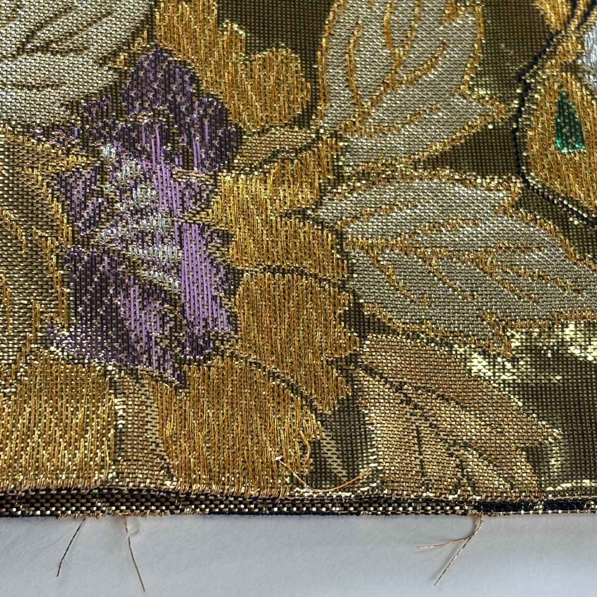 袋帯 秀品 振袖向き 草花 蝶 箔 金銀糸 黒 六通 正絹 【中古】 - メルカリ