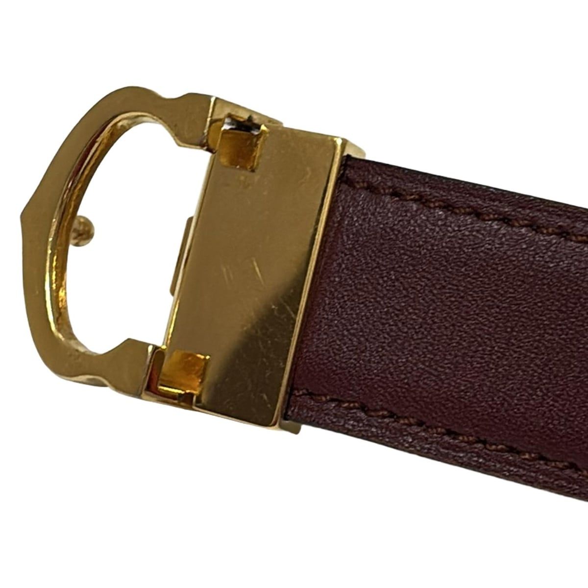 Cartier(カルティエ) ベルト - ダークブラウン レザー - メルカリ