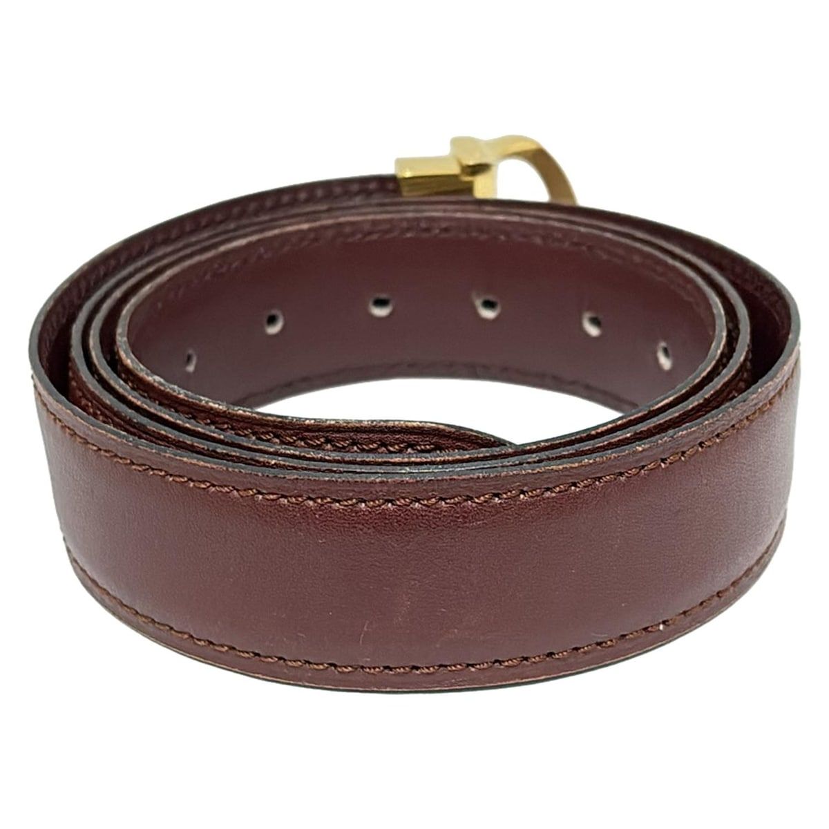 Cartier(カルティエ) ベルト - ダークブラウン レザー - メルカリ