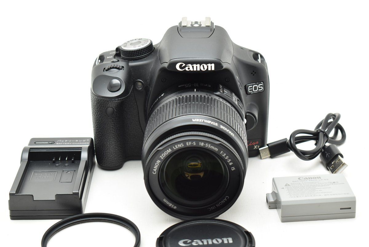 Canon EOS Kiss X3 EF-S 18-55mm F3.5-5.6 デジタル一眼レフ キヤノン