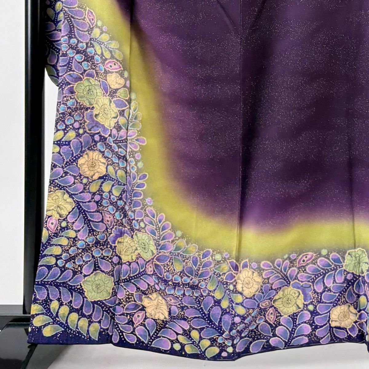 振袖 身丈163.5cm 裄丈68cm L 袷 翠山工房 落款 辻が花 銀通し 金彩