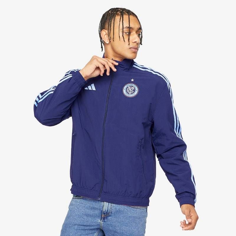 【送料無料・匿名配送】adidas アディダス NYCFC アンセム ジャケット 紺 新品 正規品 2023 リバーシブル ニューヨーク・シティFC