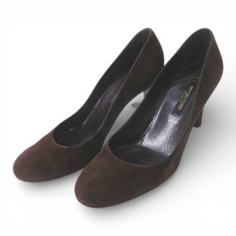 セルジオロッシ Sergio rossi パンプス ラウンドトゥ ハイヒール 38