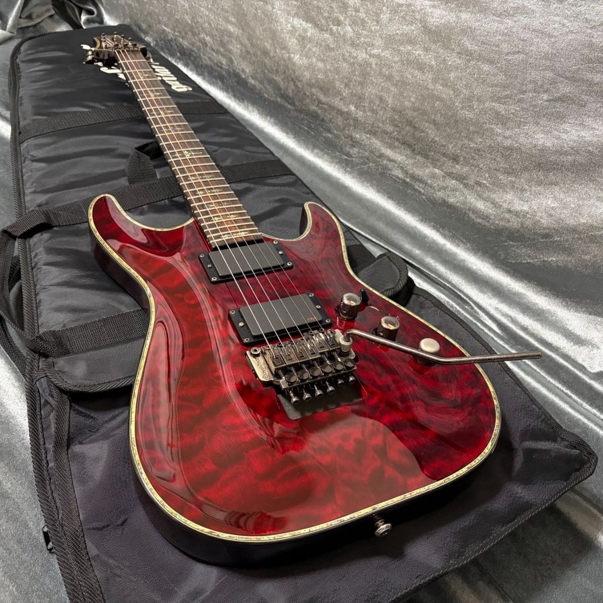 ☆美品 定価253,000円 Schecter AD-C-1-FR-HR EMG搭載 コイルタップ