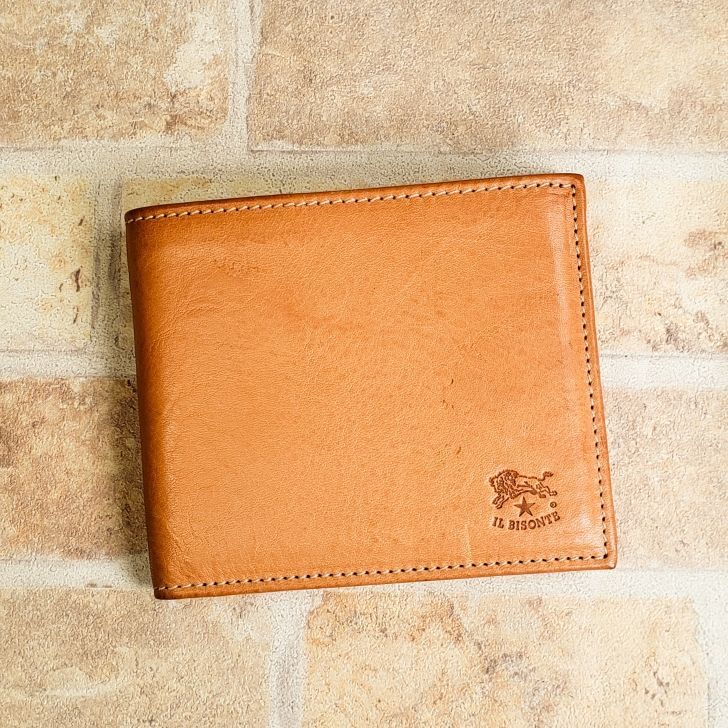 未使用 イルビゾンテ レザー 二折財布 イタリア製 財布 ユニセックス