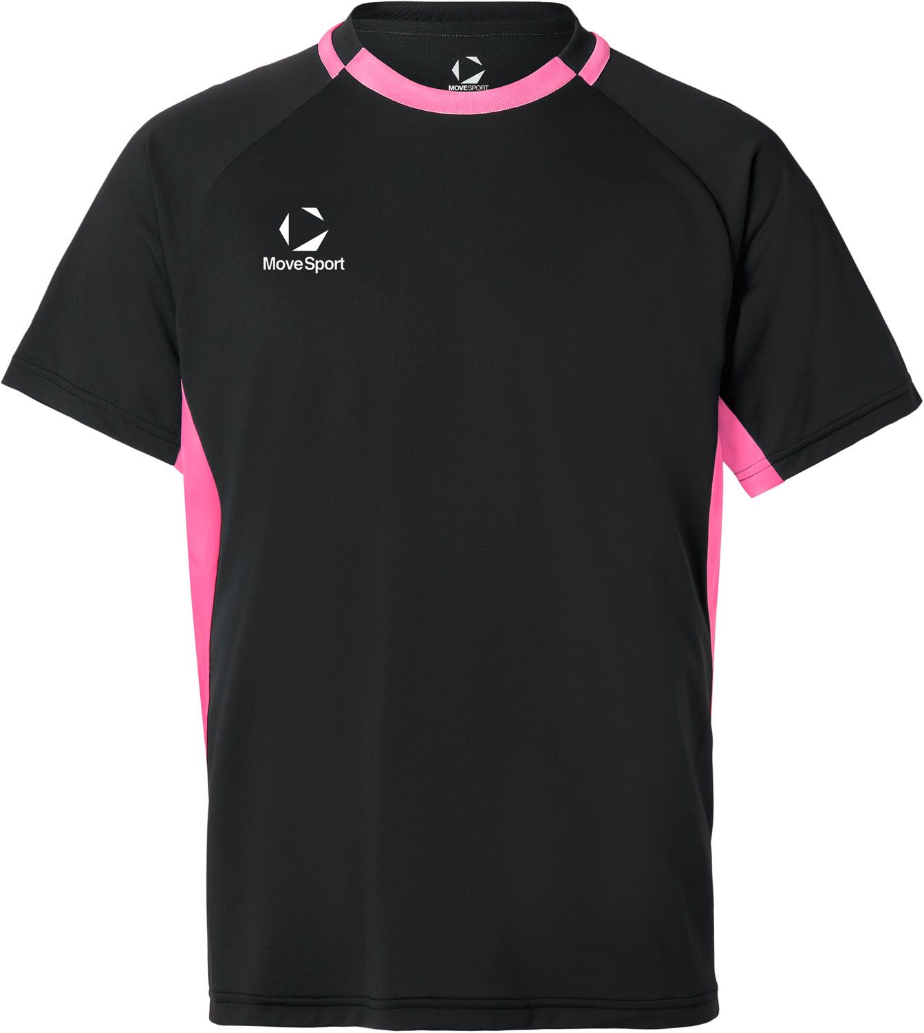 ムーブスポーツ MOVESPORT バレーボール  半袖バレーシャツ  SV6SHT03U PKBK ピンク×ブラック