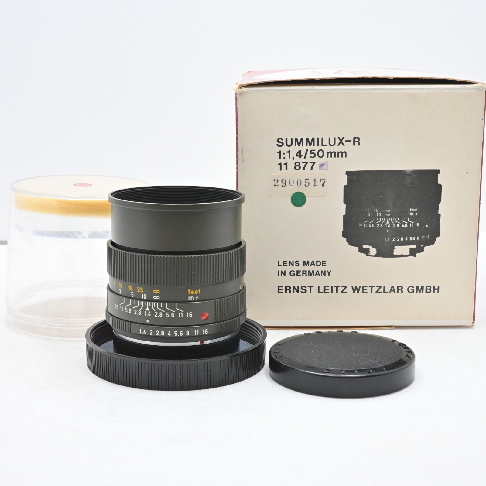 極上品 Leica ズミルックス R 50mm F1.4 (3-CAM) オリーブ サファリ