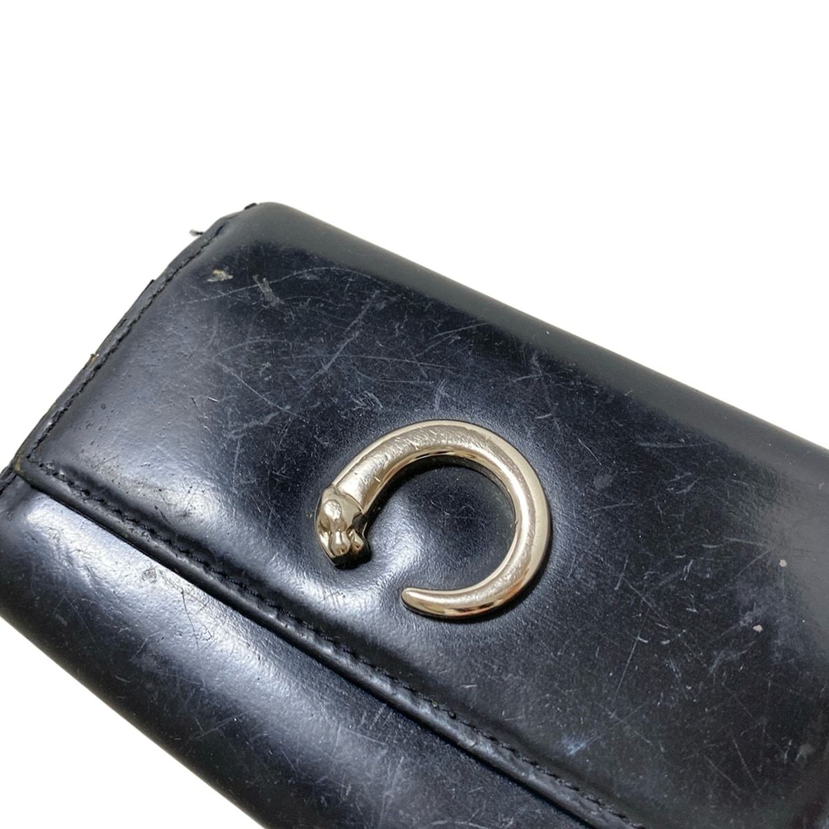 カルティエ キーケース ユニセックス パンテール 6連 CARTIER 黒 Cartier(カルティエ) キーケース パンテール 黒 6連フック レザー