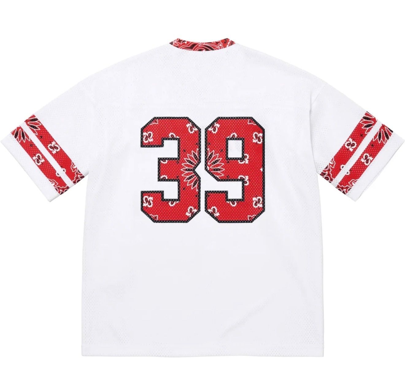 ☆ Supreme ☆ Bandana Football Jersey White - 25SS メッシュTee