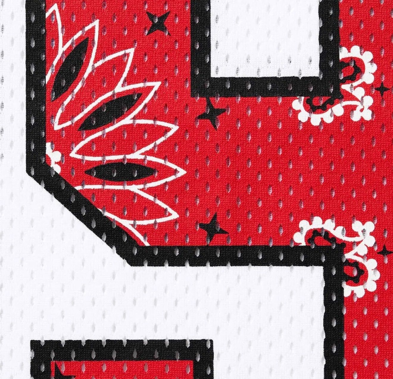 ☆ Supreme ☆ Bandana Football Jersey White - 25SS メッシュTee