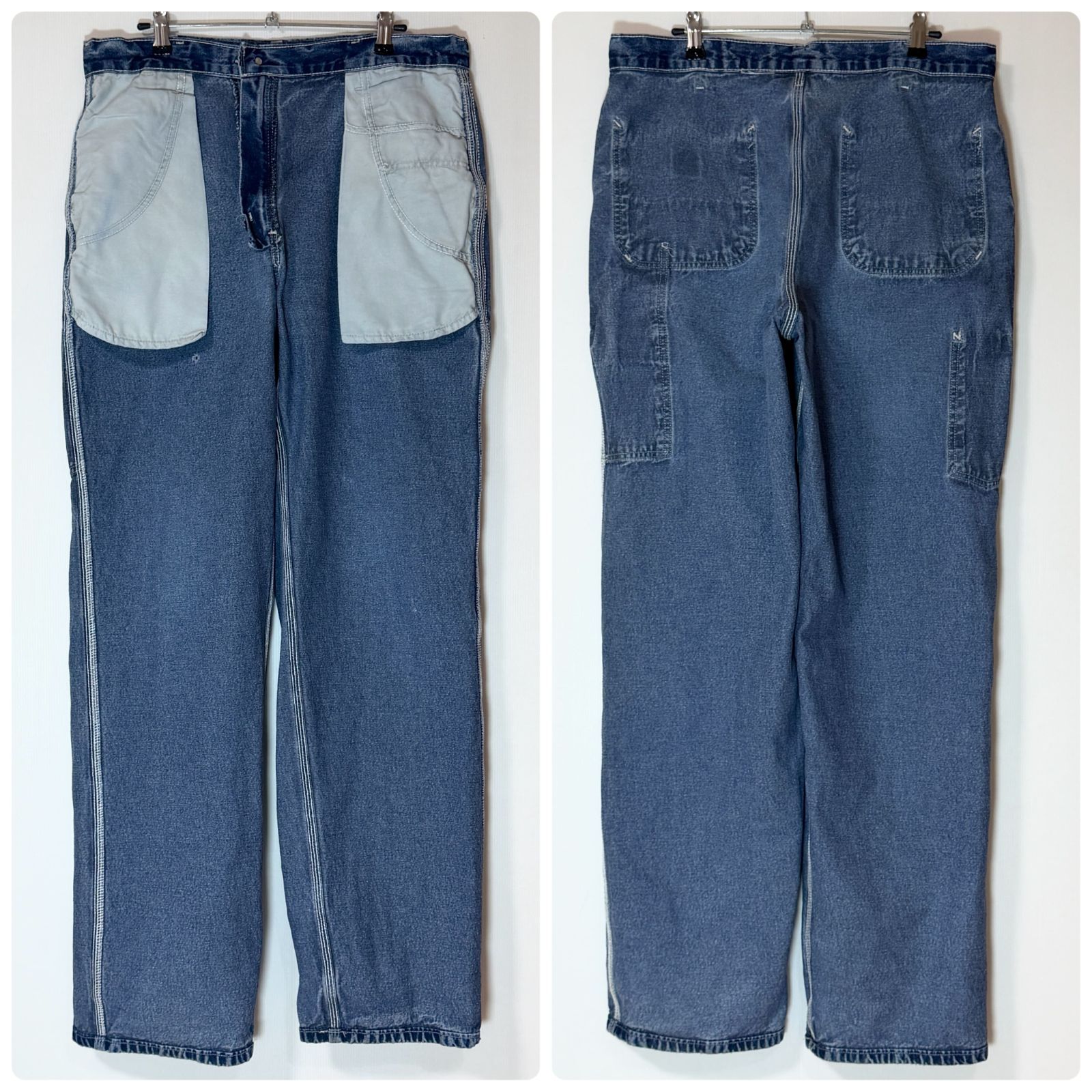 美色 Carhartt カーハート シングルニー デニムペインターパンツ 実寸