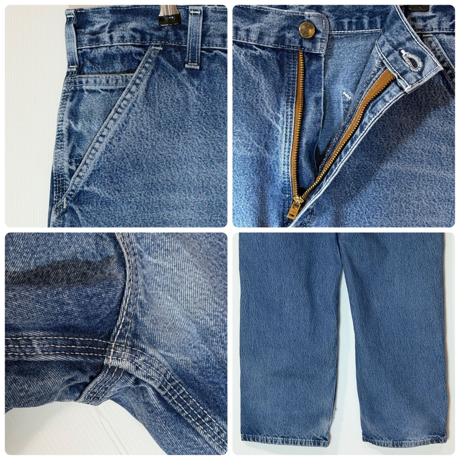 美色 Carhartt カーハート シングルニー デニムペインターパンツ 実寸 