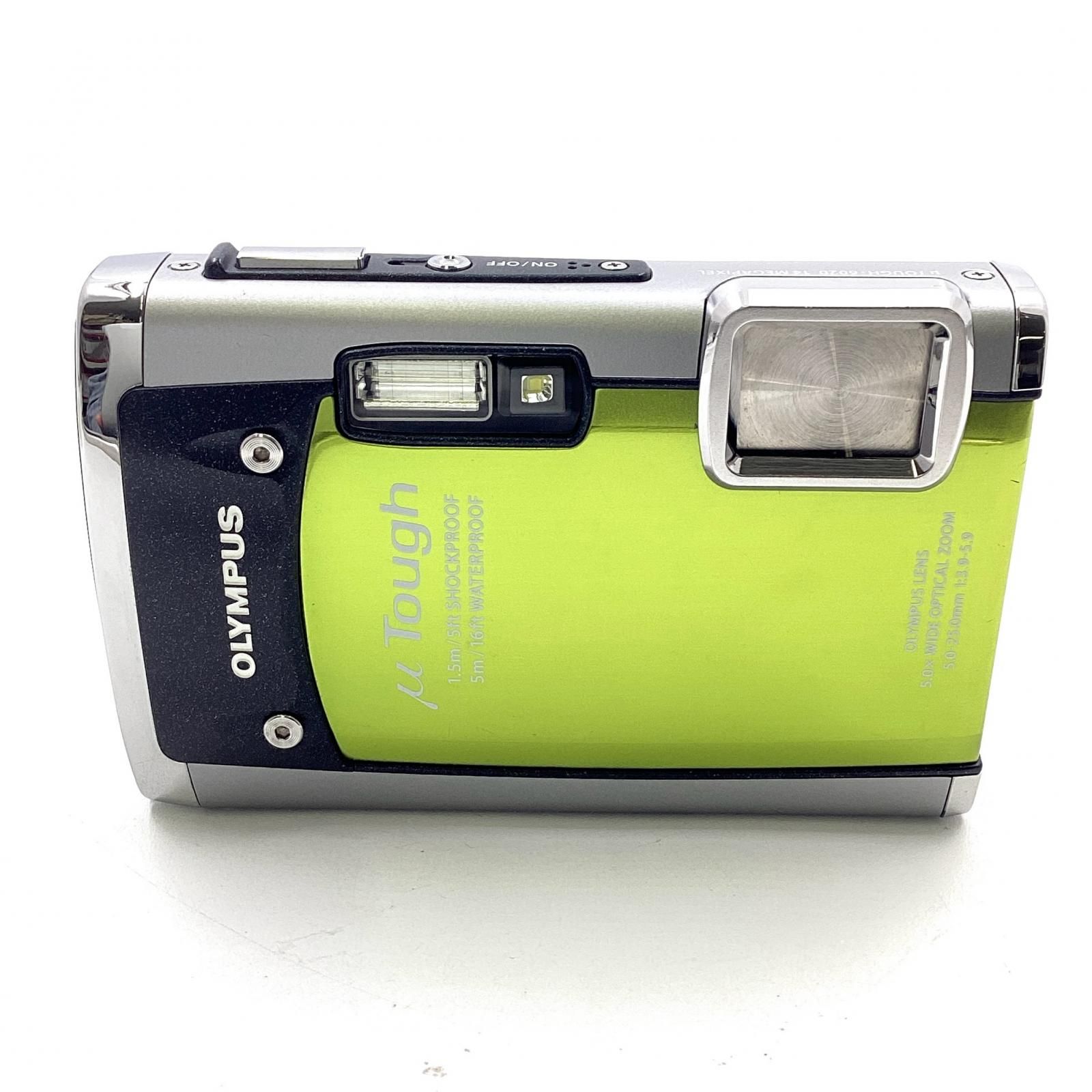 OLYMPUS コンパクトデジタルカメラ μTOUGH-6020 [グリーン] 動作確認済
