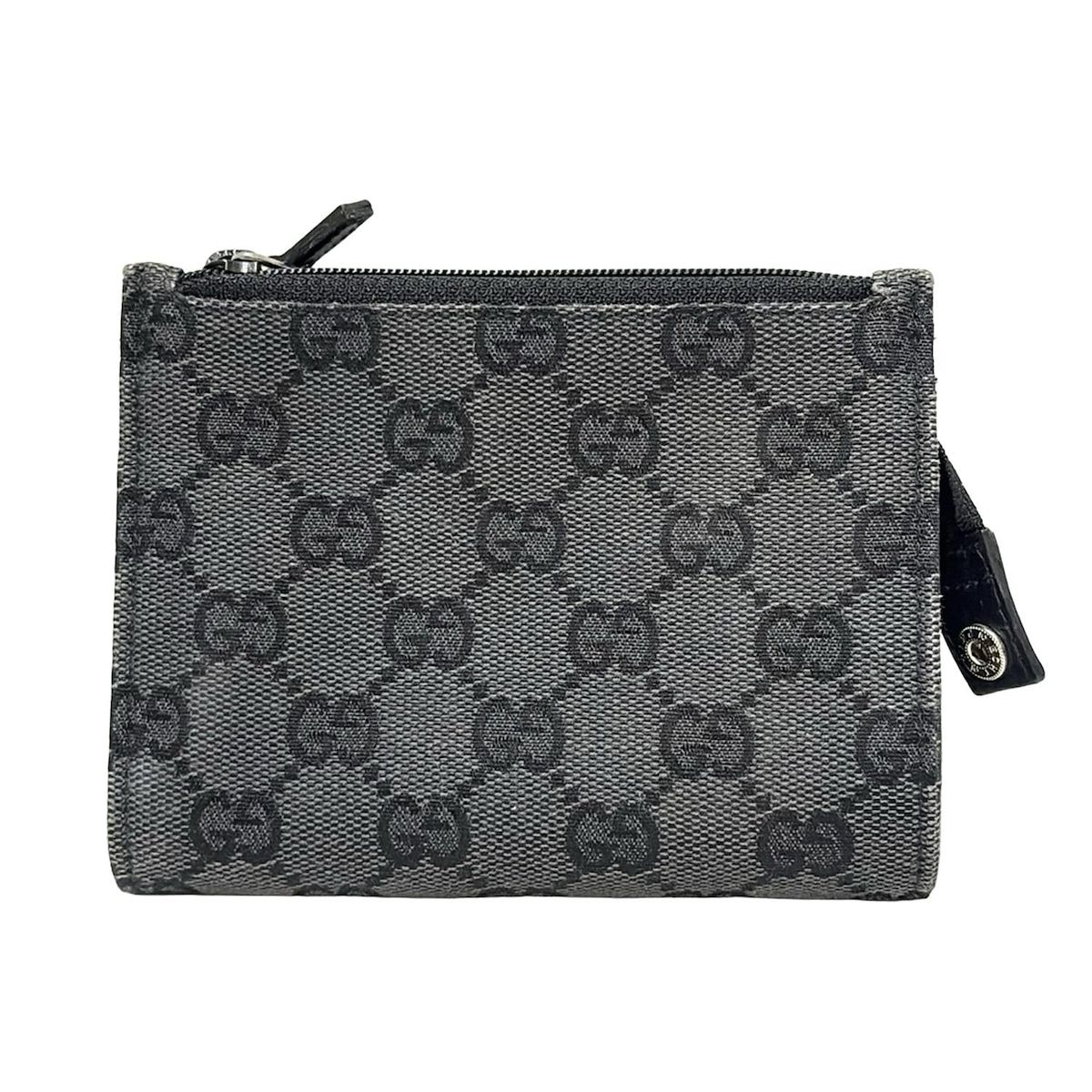 GUCCI(グッチ) コインケース GG柄 ダークグレー×黒 レザー - メルカリ