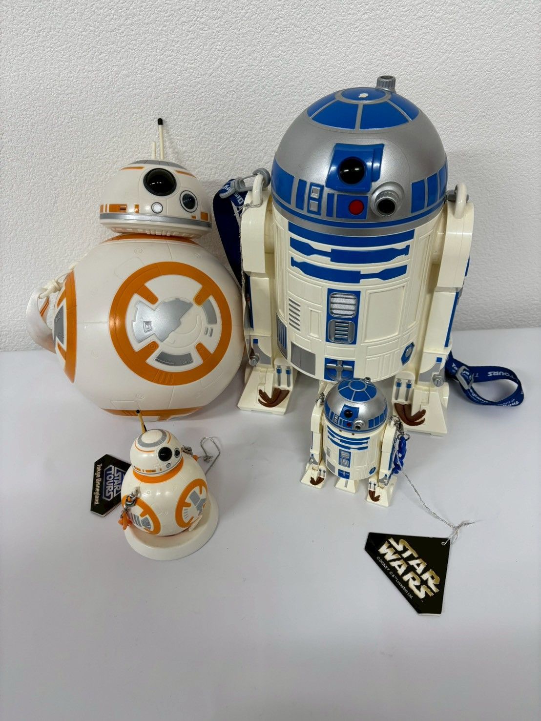 ポップコーンバケット　BB-8 R2-D2 2個セット　訳あり ポップコーンバケット BB-8 R2-D2 2個セット 訳あり ディズニーランド