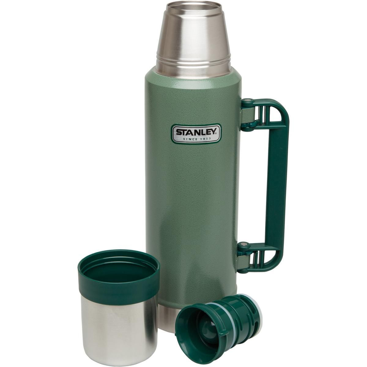 新品 旧ロゴ スタンレー 真空ボトル 1.32L ハンマートーングリーン Stanley Ultra Vacuum Bottle 1.4QT Hammertone Green