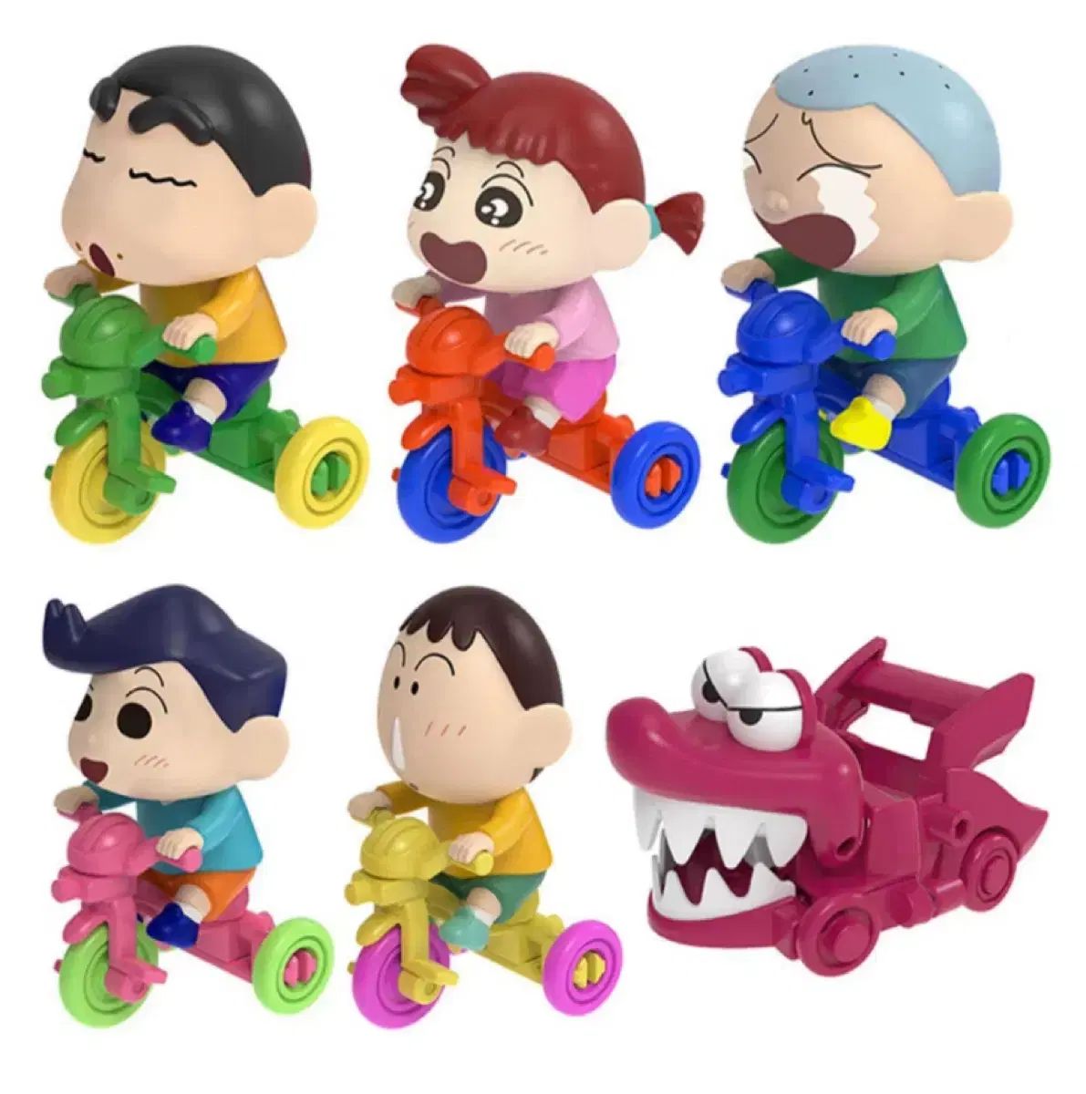 クレヨンしんちゃん自転車＆ワニ山フィギュア出品 - メルカリ