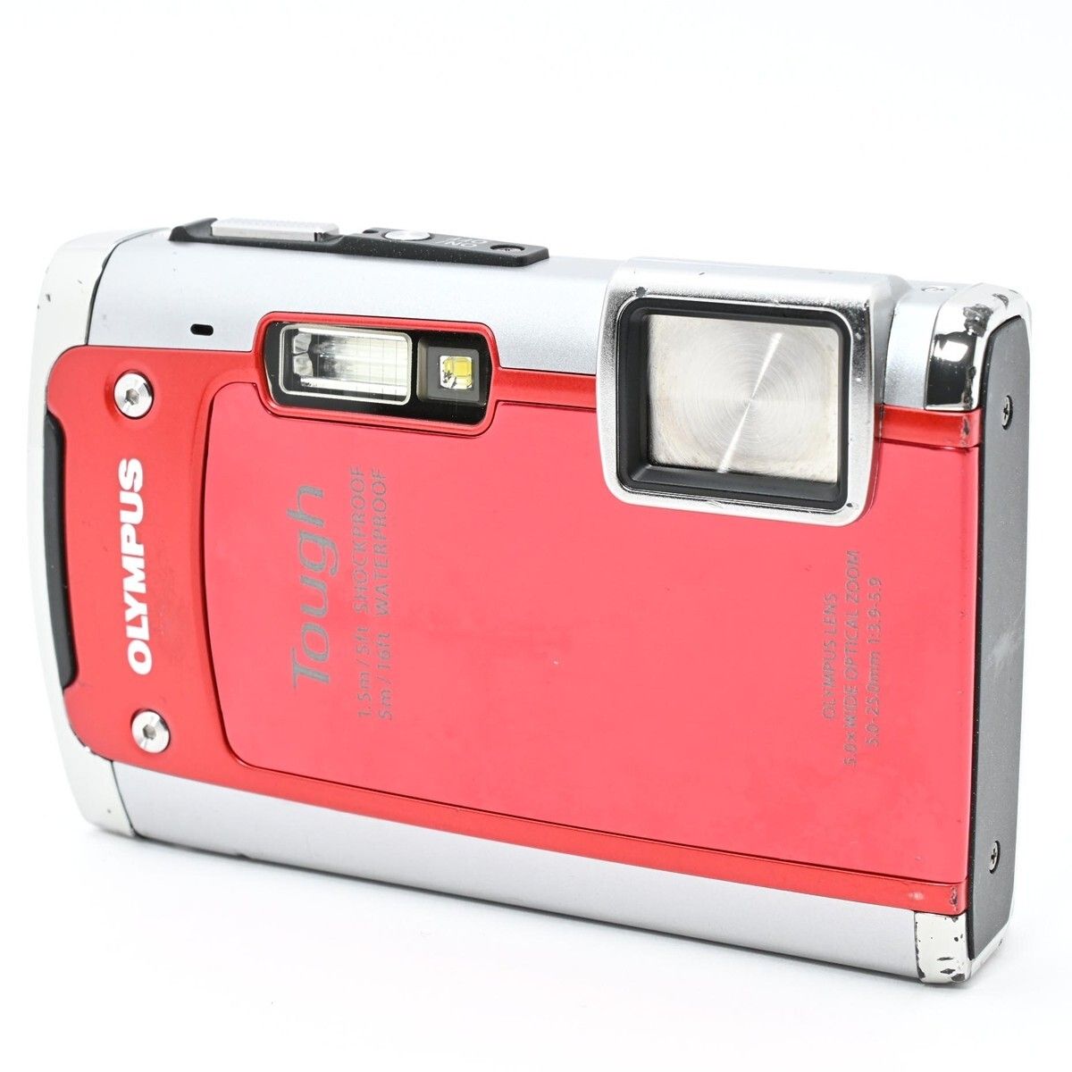 1126＜良品＞ OLYMPUS 防水デジタルカメラ TOUGH TG-610 レッド 5m防水