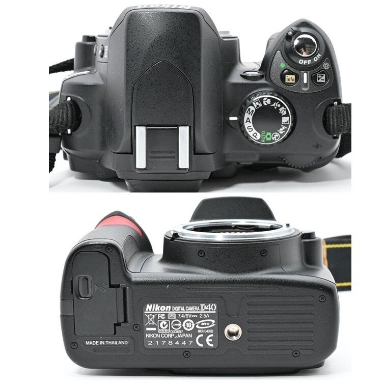 1154＜良品＞ Nikon デジタル一眼レフカメラ D40 ブラック ボディ D40B