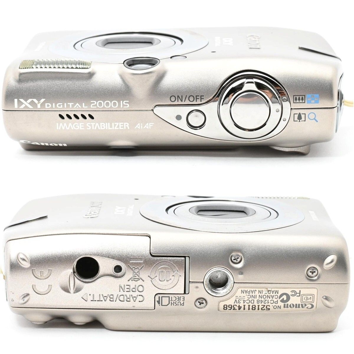 1188＜良品＞ Canon デジタルカメラ IXY (イクシ) DIGITAL 2000IS