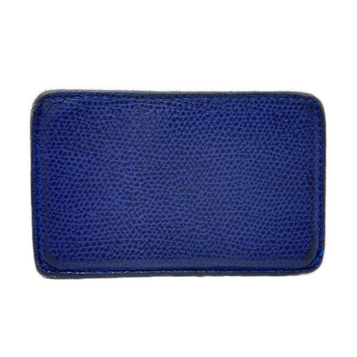 Valextra(ヴァレクストラ) カードケース - ネイビー×黒 レザー - メルカリ