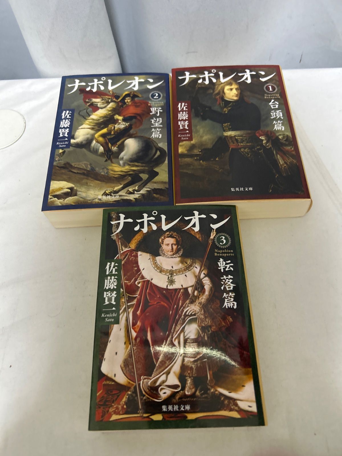 ナポレオン 全3巻セット 佐藤賢一 集英社文庫 歴史小説 文庫本 【_sx