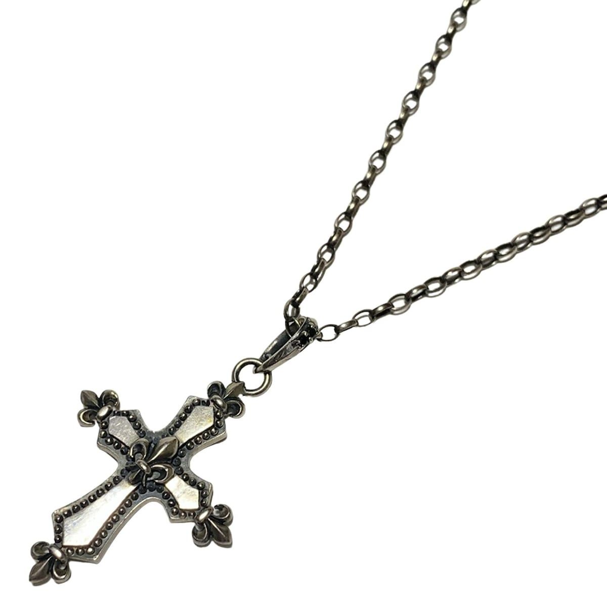 PATRICK COX(パトリックコックス) ネックレス - シルバー×黒 クロス