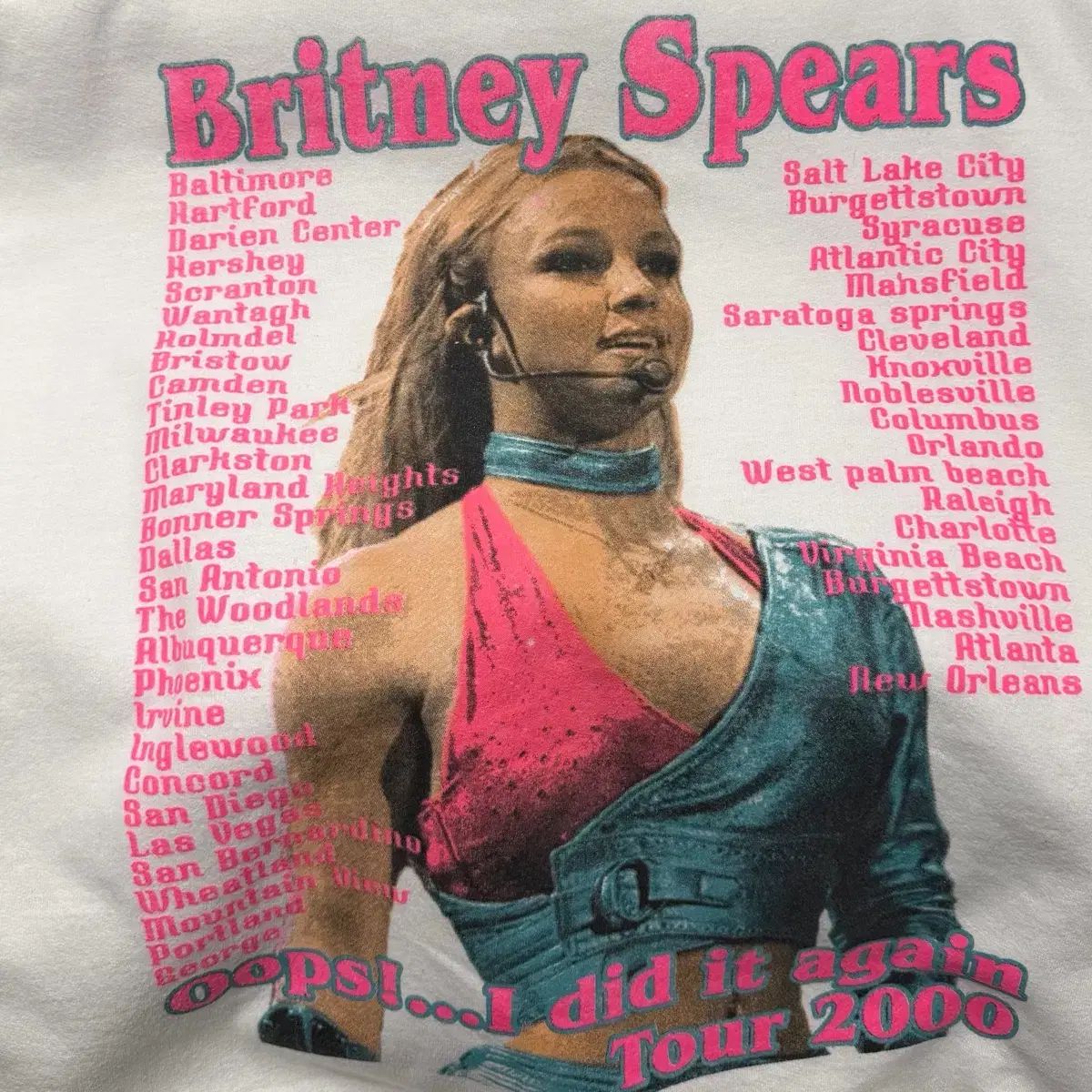 ヴィンテージ 00s ブリトニー・スピアーズ Tour Boot スウェット