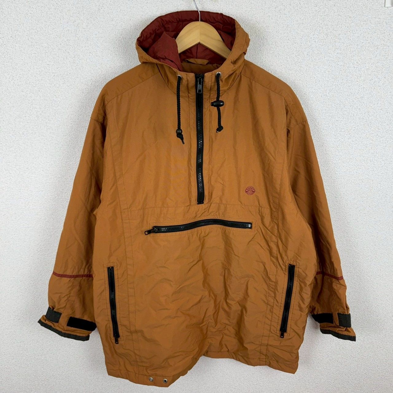90s NEVICA ネビカ アノラックパーカー ハーフジップ オレンジ XS