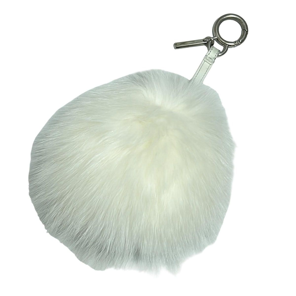 FENDI(フェンディ) キーホルダー(チャーム) ポンポンチャーム 白