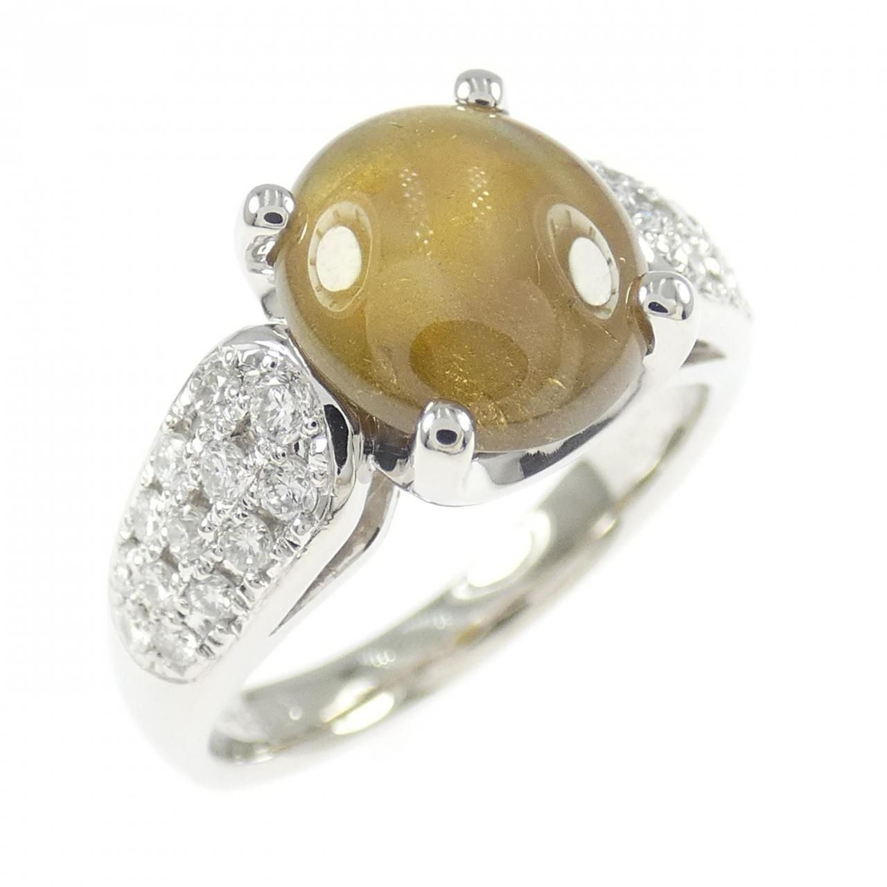 PT900 クリソベリルキャッツアイ リング 2.73CT - メルカリ