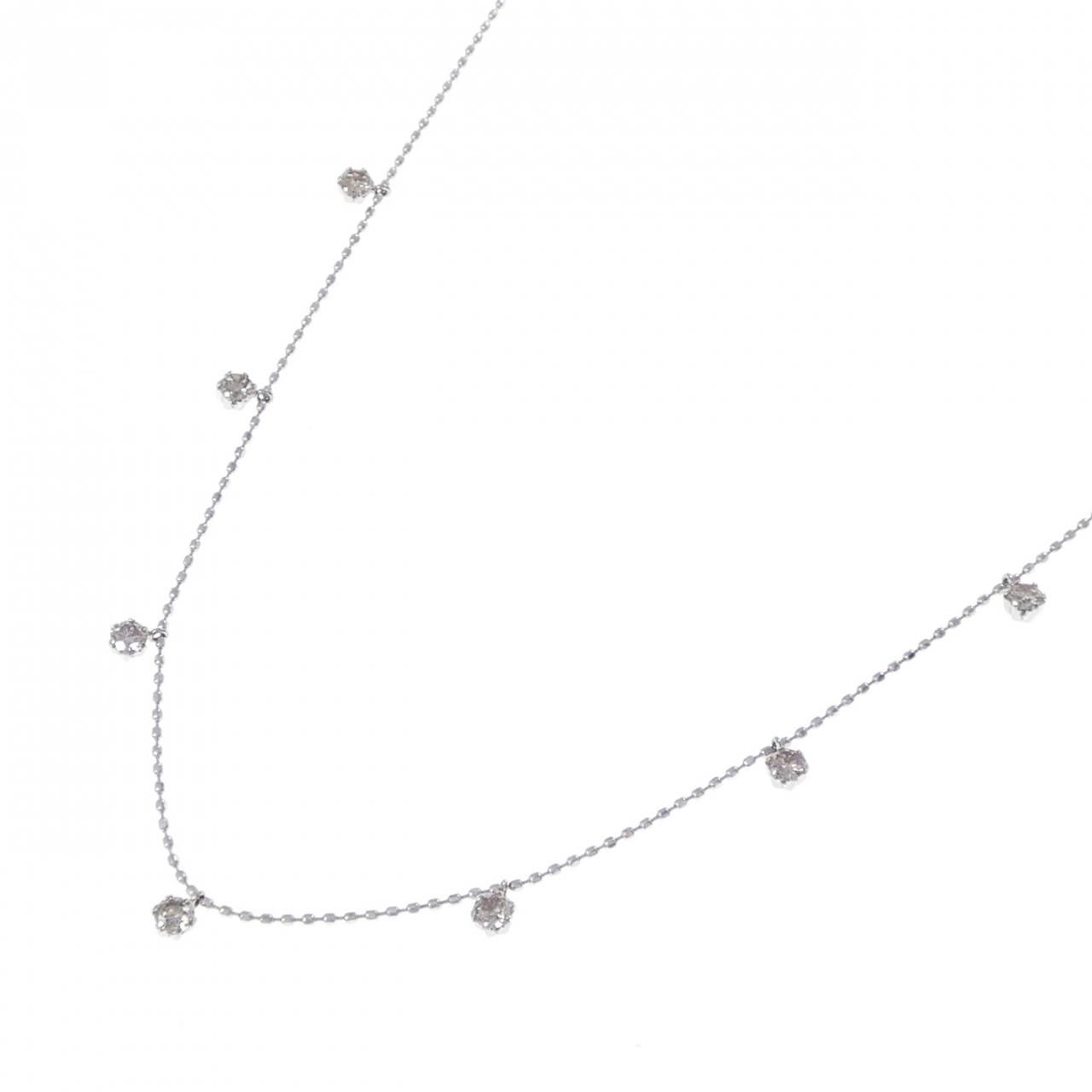 空です！0.50ct.Pt850/Pt900 ネックレス付き ダイヤモンド Pt850 Pt900 プラチナ ネックレス ダイヤモンド 0.50ct フラワー 花