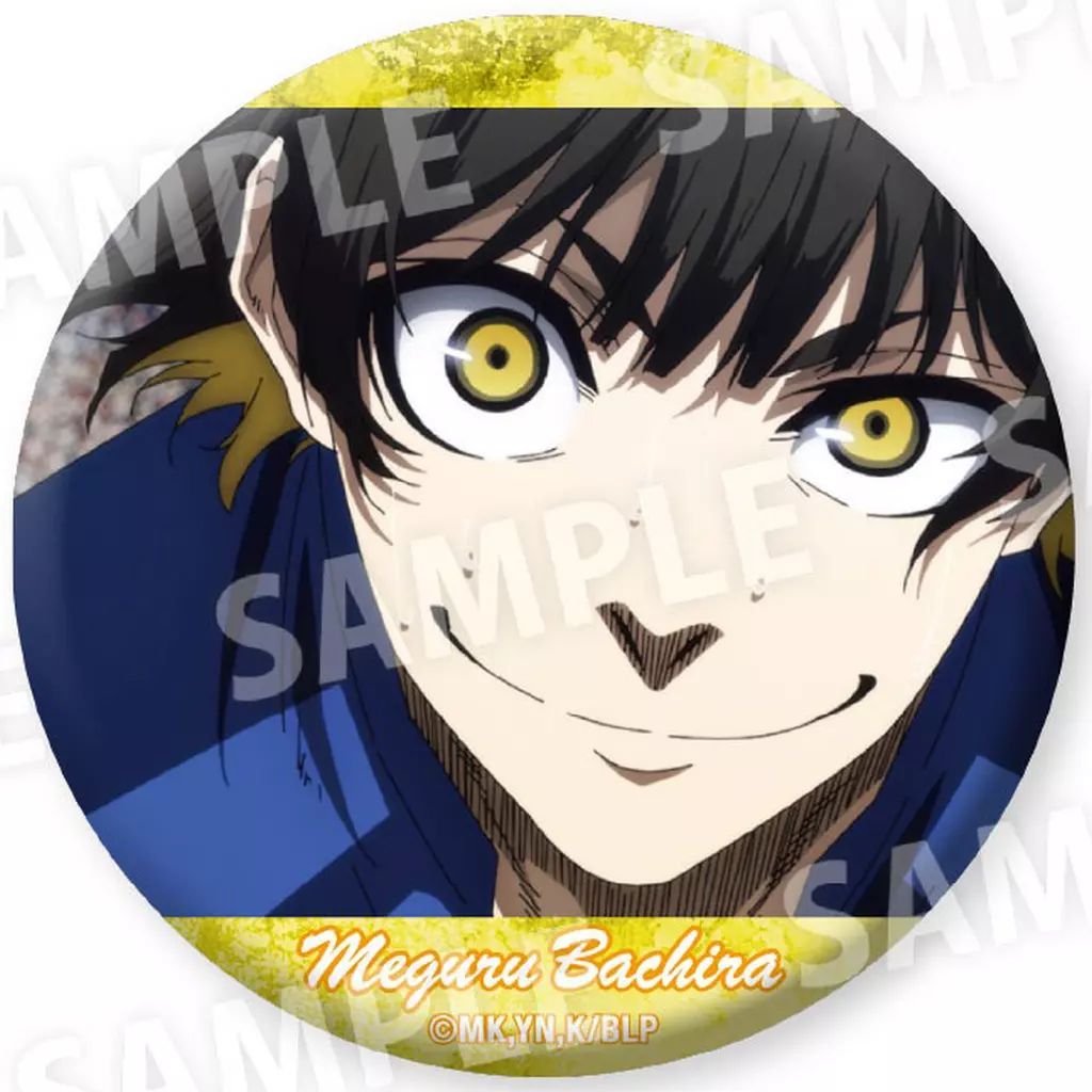 中古】バッジ・ビンズ 蜂楽廻(アップ/正面) 「ブルーロック だけ缶 蜂