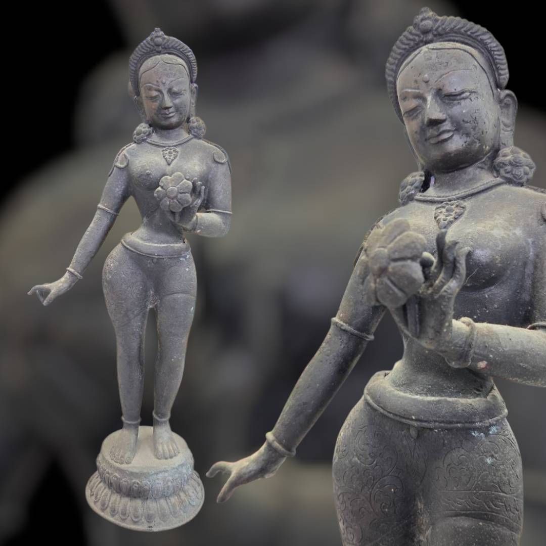 仏教古美術 ヒンドゥー教 ヤクシー像 ブロンズ像 ヤクシニー 仏像 古